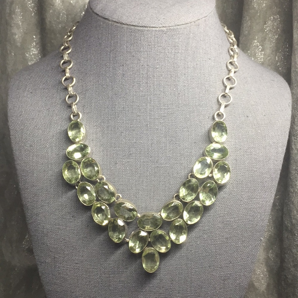 Green Amethyst Necklace